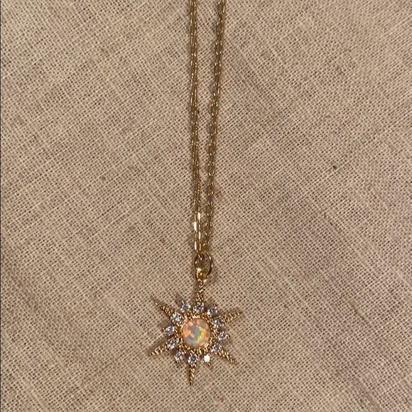 Leila, Opal Starburst Necklace - Picture 3 of 9